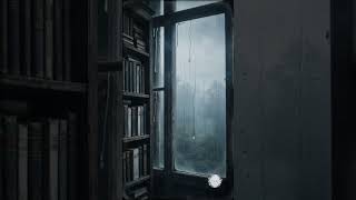 Rainy Day In An Old Library | Dark Academia Wallpaper 4K #aestheticwallpaper #twalls #4kwallpaper