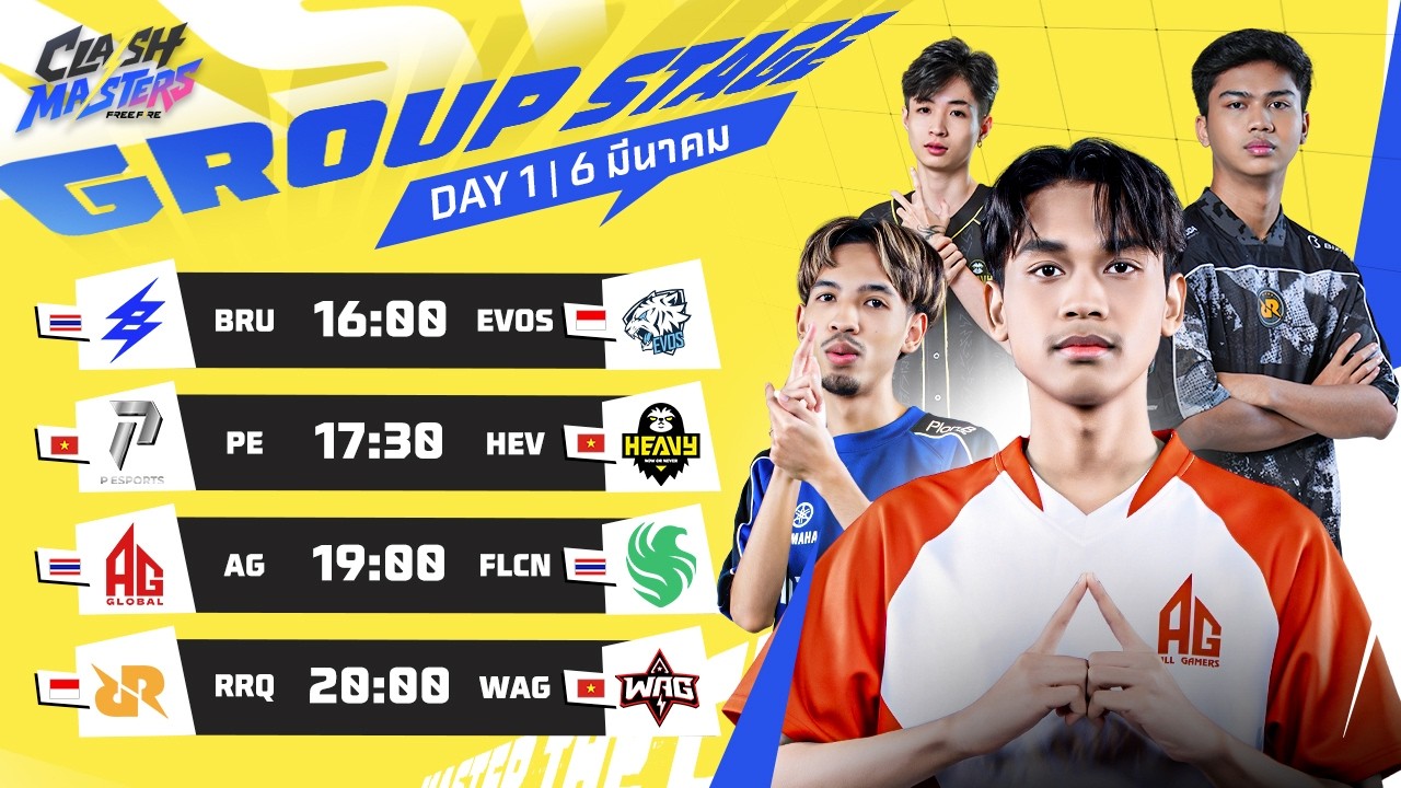 🔴 [TH] Free Fire Clash Masters SEA 2026 Spring - Day 1