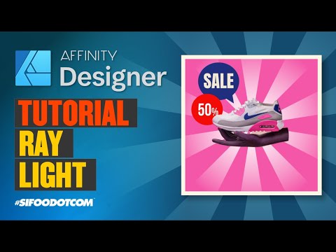 How To Create LIGHT RAYS (Affinity Designer Tutorial) | SDC Affinity