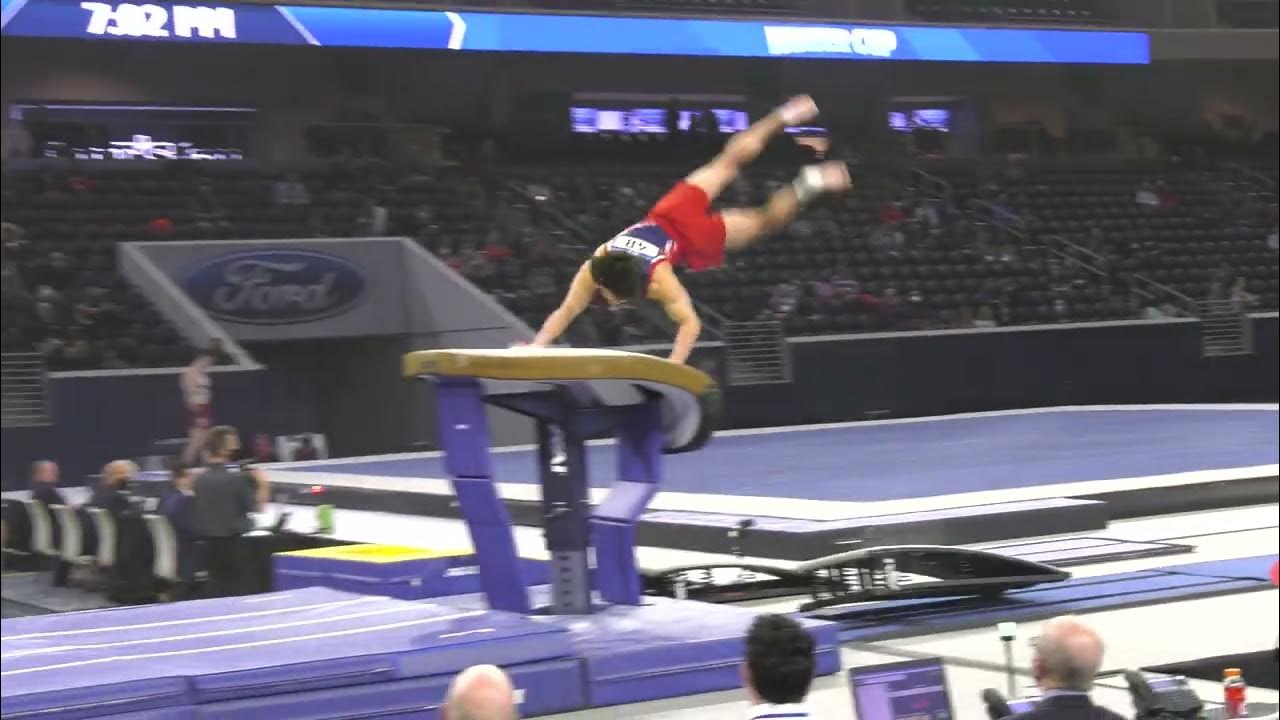 Asher Hong Vault 2022 Winter Cup Senior Men Day 1 YouTube