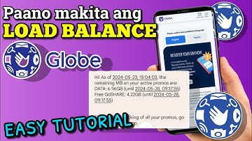 PAANO MAKITA ANG LOAD BALANCE SA GLOBE | Riencyll Cabile