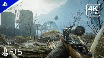 (PS5) Take Over the Bridge | Call of Duty End of WW 2| Ultra Immersive Realism Gameplay [4K 60FPS]
