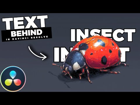 How To Put TEXT Behind MOVING OBJECTS In Davinci Resolve