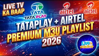 TATAPLAY + AIRTEL Premium M3U Playlist 2026 MAC Portal Working Perfectly #tataplay #airtel #iptv2026 screenshot 3