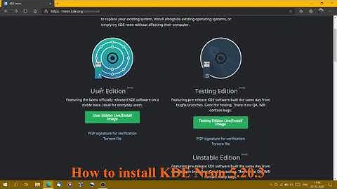 How to install KDE Neon 5.20.3 on virtualbox