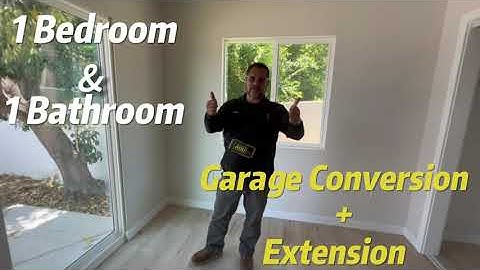 GARAGE CONVERSION WITH A SMALL ADDITION
