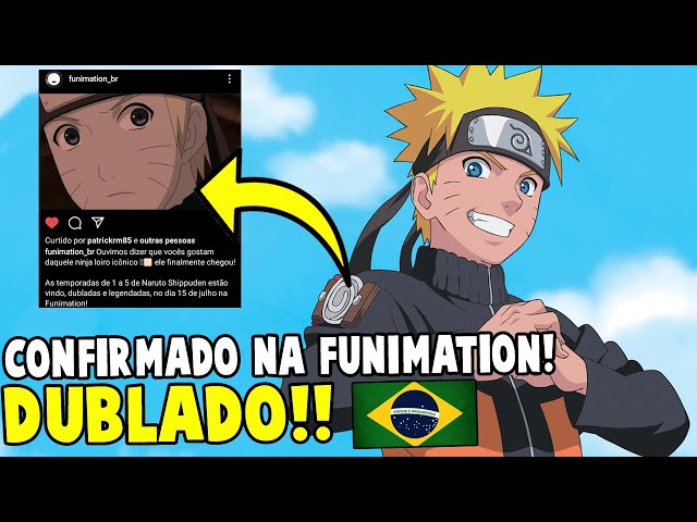 Naruto Shippuden chegará dublado à Funimation