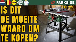 Tafel Cirkelzaag Parkside Ptks 2200 A1 Dutch Nederlands Belgium Lidl