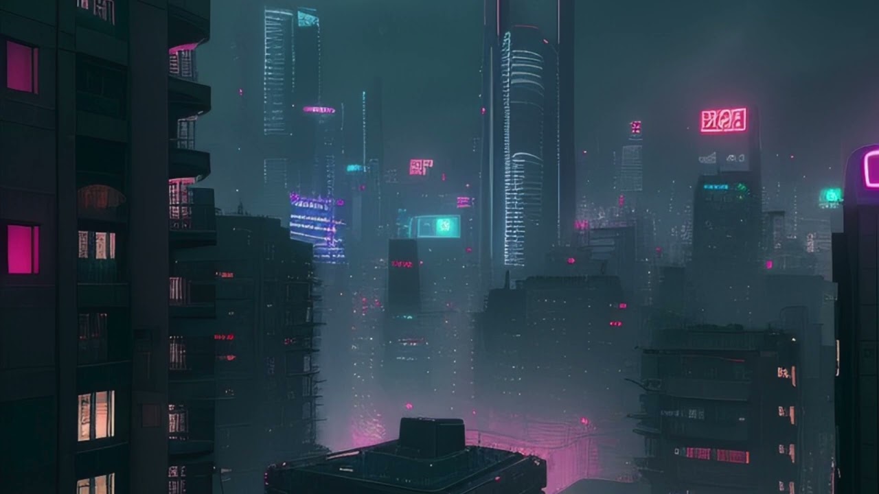 Neon Rain (ネオンの雨) - Ambient Soundscapes with Rainfall