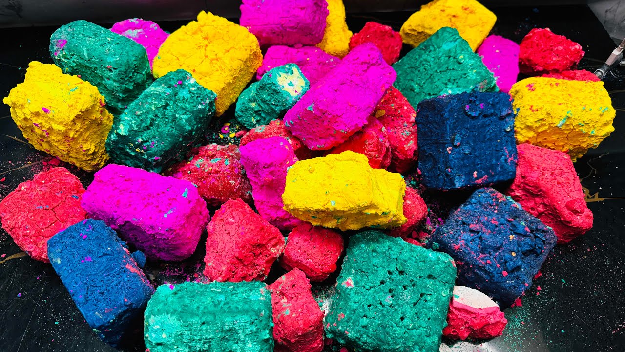 HB🎉| Paste Chalk ASMR Crush | Oddly Satisfying ASMR