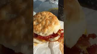Bacon Egg Cheese Biscuit.  Very good! #breakfast #mcdonalds #food #foodie #bacon #biscuit #mcdonalds