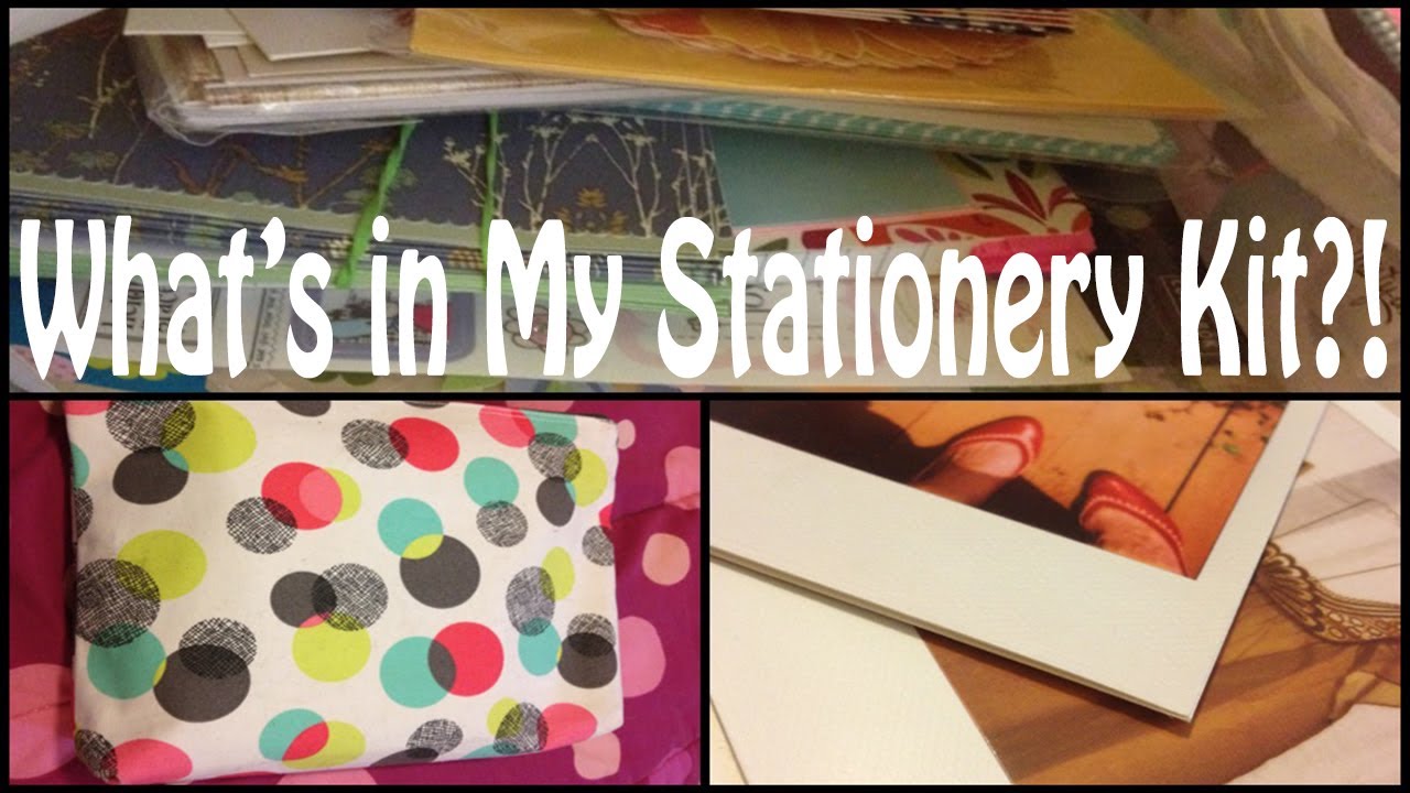 What's in My Stationery Kit?! YouTube