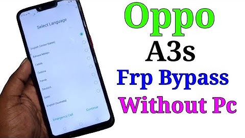 Oppo A3s Frp Bypass  Without Pc. New Method  2024