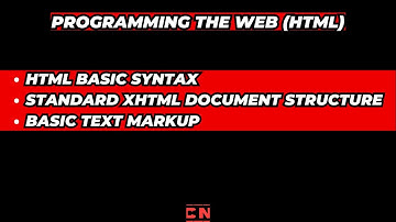 HTML BASIC SYNTAX | STANDARD XHTML DOCUMENT | BASIC TEXT MARKUP #computerscience #bca #html #web