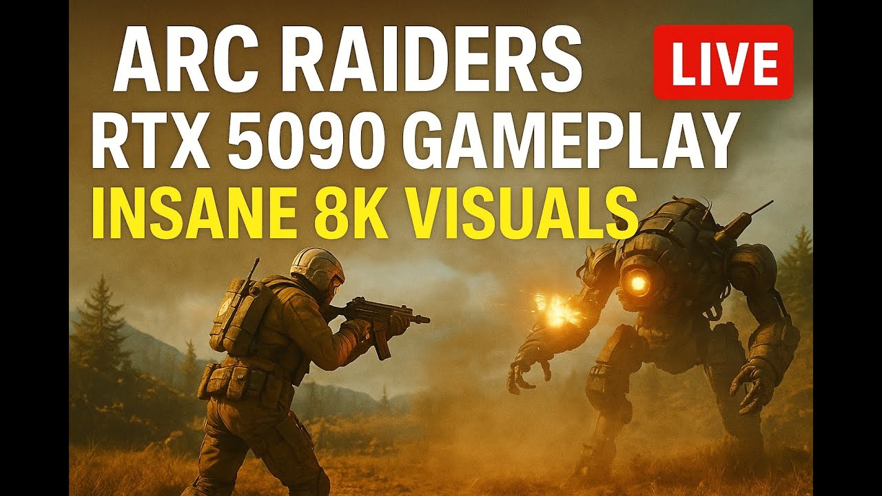 ARC RAIDERS RTX 5090 Gameplay – Insane 8K Visuals | Extraction Action LIVE