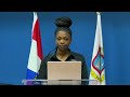 MINISTER OF FINANCE MARINKA GUMBS PRESS CONFERENCE   CLARIFICATION ON THE 90 MILLION GUILDERS FOR CA