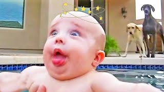 1001 Funny Reaction Babies When Play Water #7 by Lovers Baby 8,447 views 1 year ago 3 minutes, 17 seconds