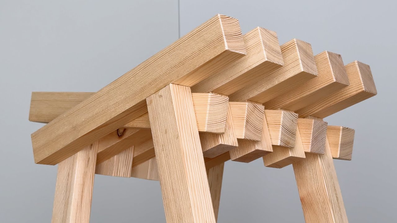 1種類の木材だけで作る座り心地のよい椅子