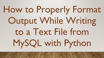 How to Properly Format Output While Writing to a Text File from MySQL with Python