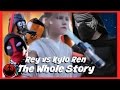 The Whole Story: Star Wars Rey vs Kylo Ren, kid deadpool in real life superhero battle SuperHeroKids