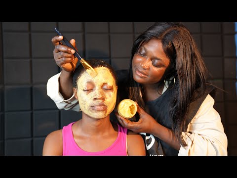 ASMR ✨gentle whispering hair nitpicking, fake spit paint,scalp scratches,clay mask,powder puff