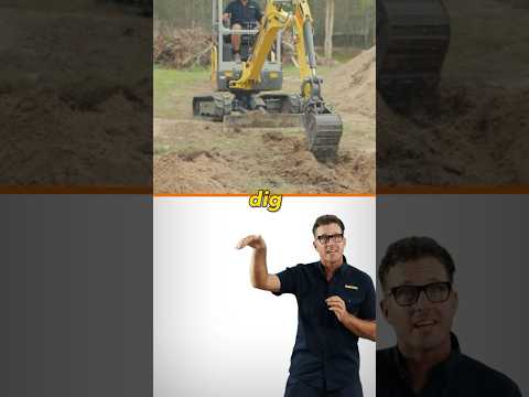 How to dig a trench using a mini excavator #shorts