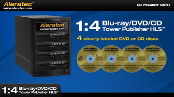 Aleratec 1:4 Blu-ray DVD CD Tower Publisher HLS Duplicator  - LightScribe Duplicator 260165