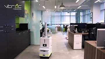 VTRAC Robotics - Spray Robot Disinfects Offices