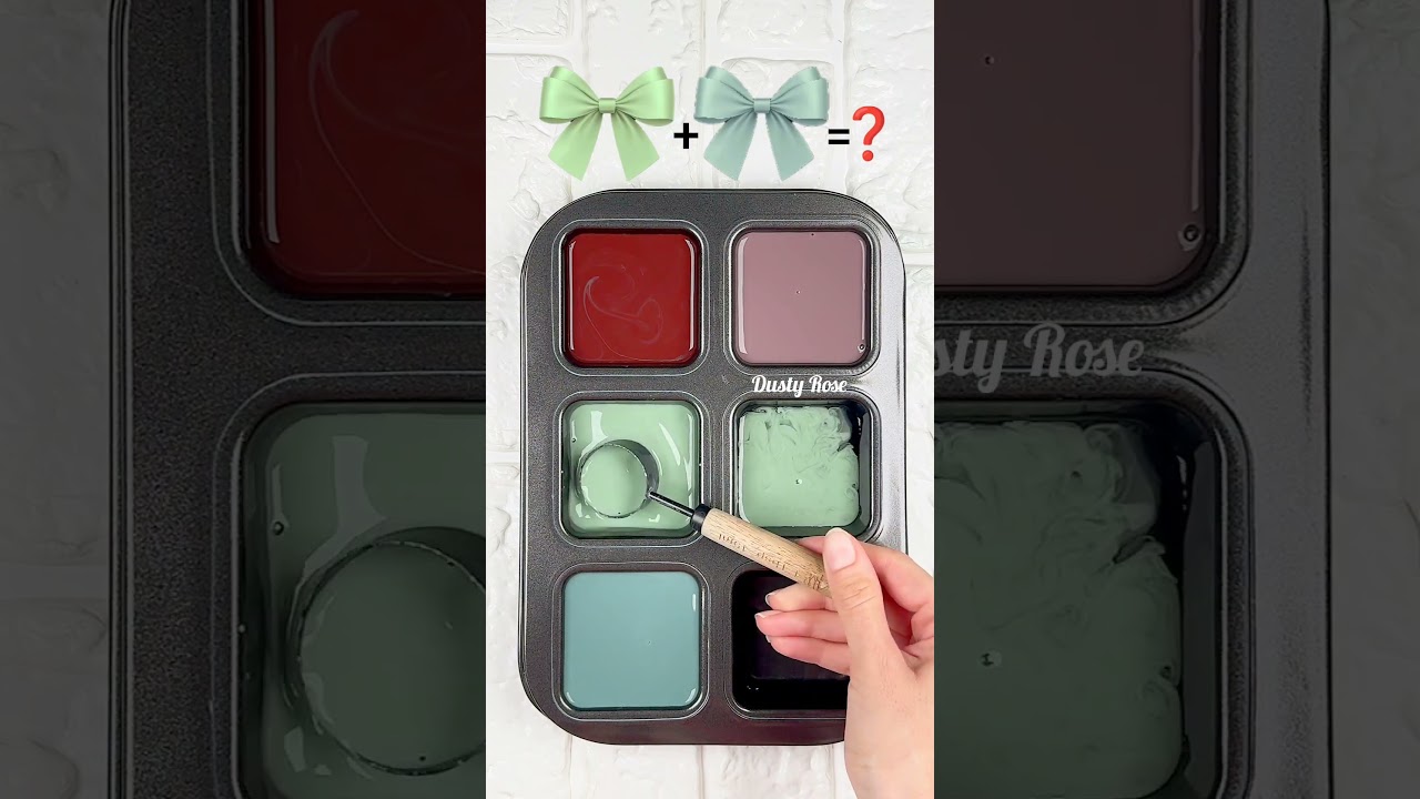 "Mixing Deep Red, Mint Green & Teal Blue – Color Combo Inspiration 🎨" 