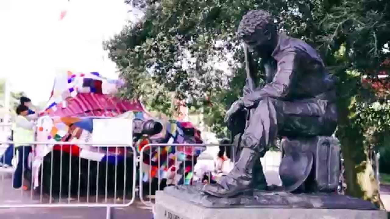Operation Tanktop Yarn Bombing a WWII Tank YouTube