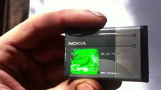 Разбор аккумулятора Nokia BL-5C Венгерского произвотства