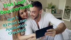 FHA Loan Requirements 