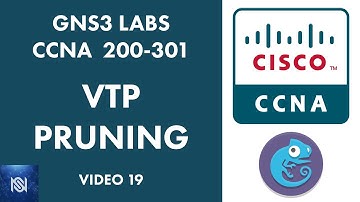 VTP Pruning Configuration Commands on Cisco Switches - Video 19 GNS3 Labs for CCNA