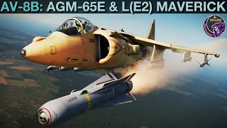 *REVISED* AV8B Harrier: AGM65E & L(E2) Laser Guided Maverick Tutorial | DCS WORLD