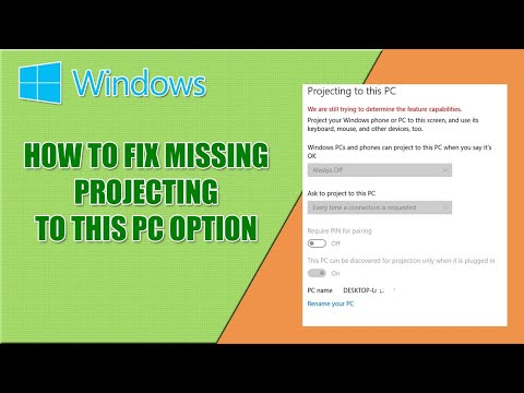 How to Fix Projecting to This PC Feature Disable Problem in Windows 11/10 || Projection Settings