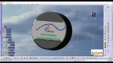 Modeling in CATIA V5, Sticker, Image Mapping, Decal, Tutorials for beginners, Basic tutorials, Image