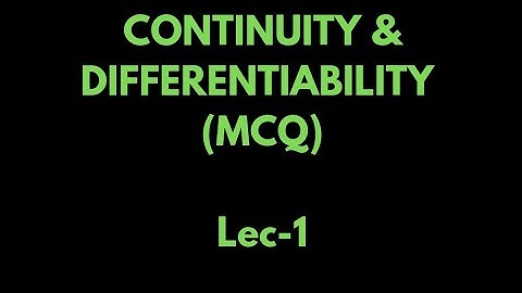 mcq on continuity|mcq on differentiability