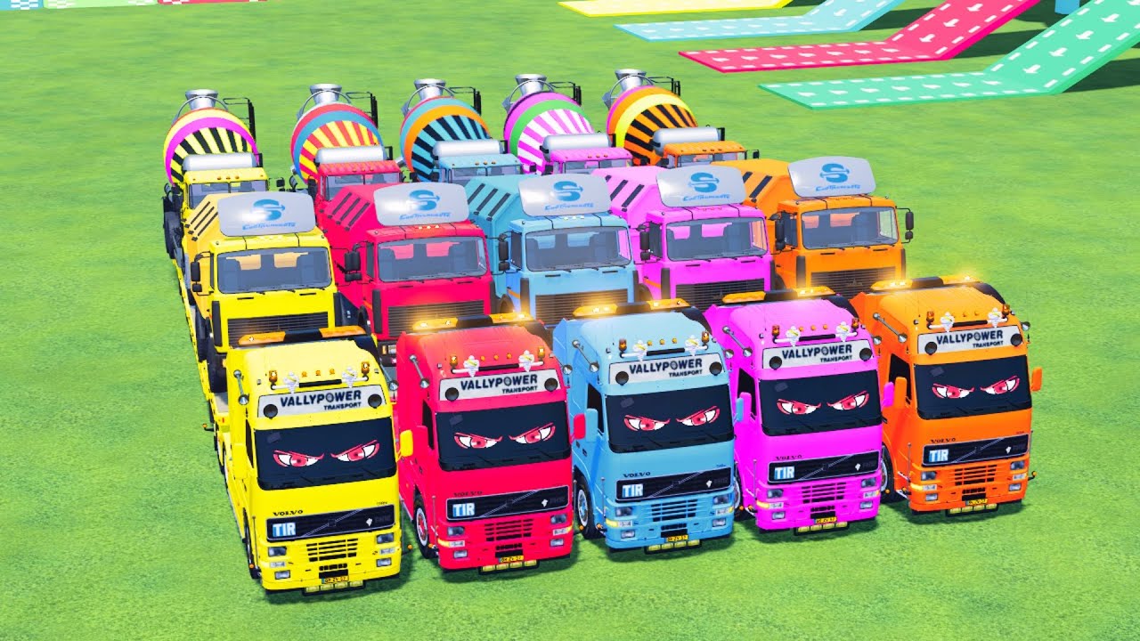 Transporting HUGE Mixer Trucks with Powerful MAN Trucks!  Farming Simulator 22 #8