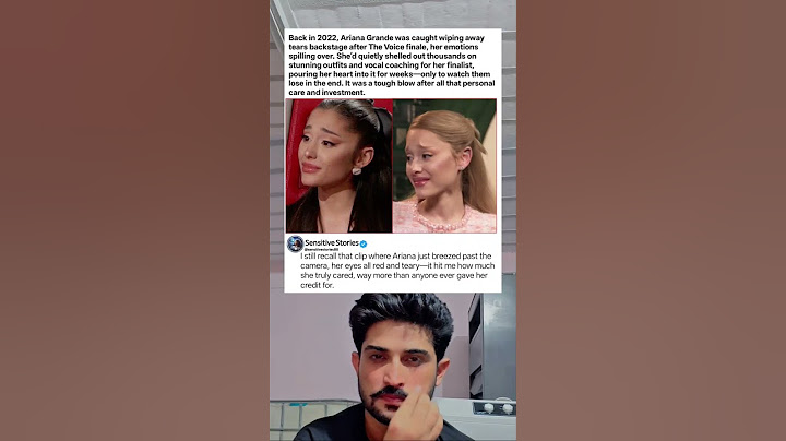 Ariana Grande was caught wiping away tears backstage after The Voice finale, her emotions spilling