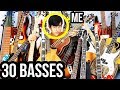 I Played 30 BASS GUITARS in ONE TAKE