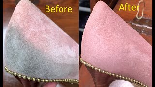 Removing spots from pink suede Coach shoes