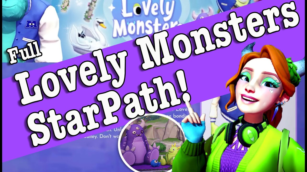 Complete Lovely Monsters Star Path Reveal - Disney Dreamlight Valley Update  9 - The Laugh Floor