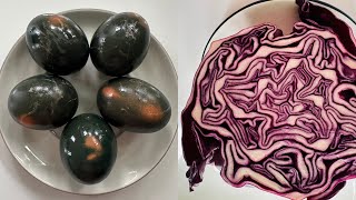 How to Color  Easter Eggs and Nowruz Eggs With Red Cabbage?