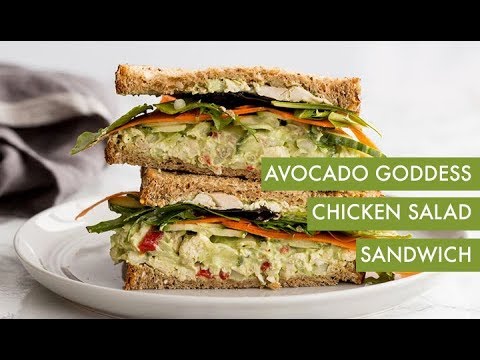 Avocado Goddess Chicken Salad Sandwich | Inspiralized