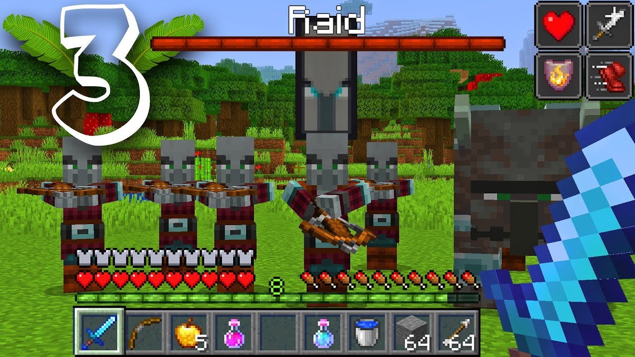 KÆMPER MOD ET HELT RAID!? Minecraft Prank Wars #3