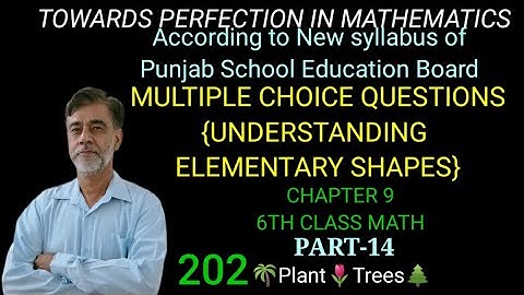 MULTIPLE CHOICE QUESTIONS,{UNDERSTANDING ELEMENTARY SHAPES}, CHAPTER 9,6TH CLASS MATH, PART-14
