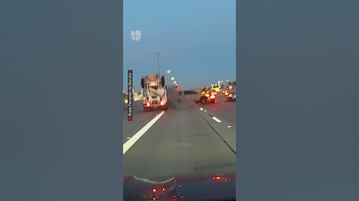 Dashcam capta el momento donde camión choca una camioneta en Arizona