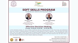 Soft Skills Program (SSP) at IIT (BHU),Varanasi in association with AICTE- Effective Decision Making screenshot 5