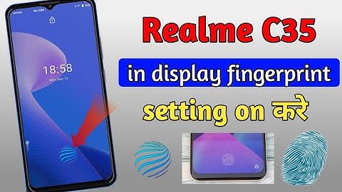 Realme C35 fingerprint lock | realme C35 main display fingerprint kaise lagaen