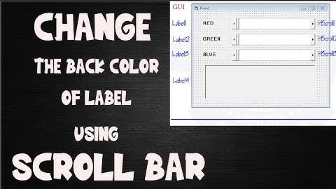 Program to change colors of Label using scroll bar Urdu/Hindi